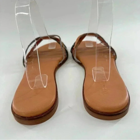 Madewell womens sandals size 9 multicolored snakeskin print leather slides - Picture 5 of 12